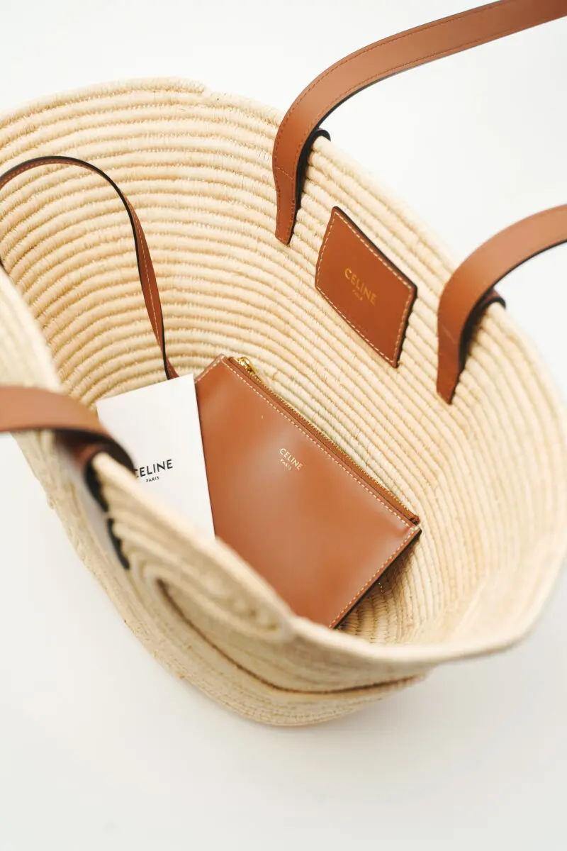 Inside of a Celine tote bag