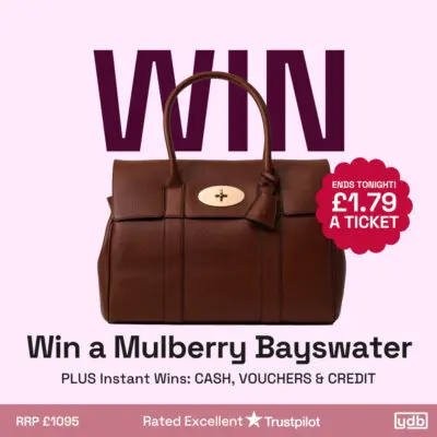 ENDS TODAY! WIN a Mulberry Bayswater! + Instant Wins!