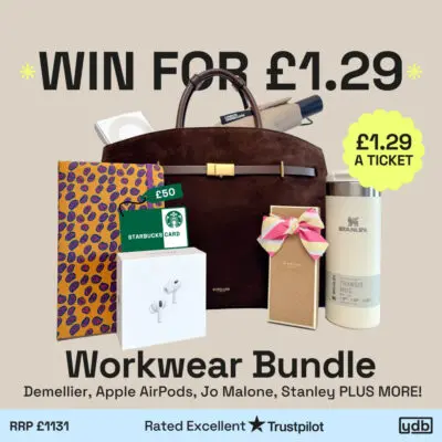 Win the ultimate workwear bundle! Demellier, stanley, Jo maloe, Apple Airpods and more!