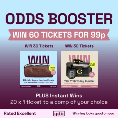 Win 60 tickets for just 99p!