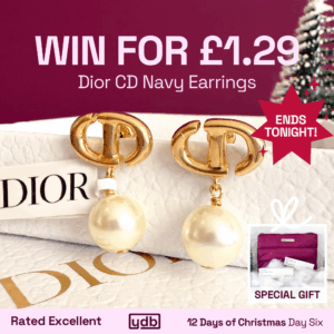 Win Dior Earrings and a special gift for just £1.29!