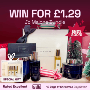 Win the Jo Malone Bundle for just £1.29 on Day 7 of our YDB Advent competitions! Hurry ends soon! + cash alternative