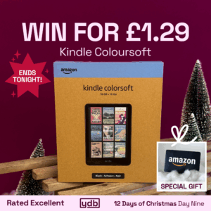 Win a Kindle Coloursoft worth £249 for just £1.29 Tonight!