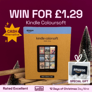 Win an Amazon Kindle Coloursoft and a special gift for just £1.29!